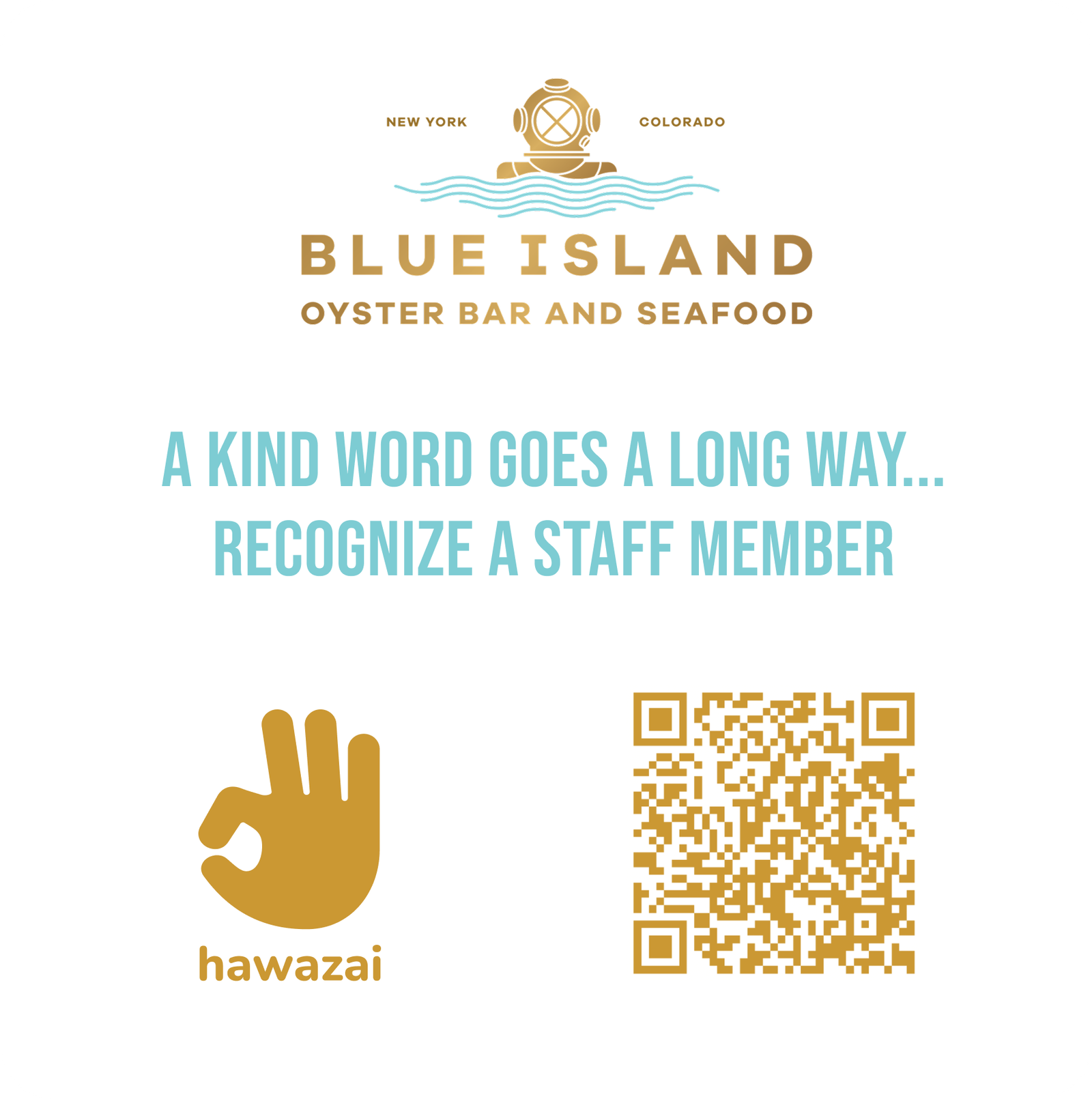 Blue Island Oyster Bar, Lone Tree — Hawazai customer